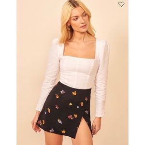 Reformation Margot Skirt in Fruit Salad, size 2